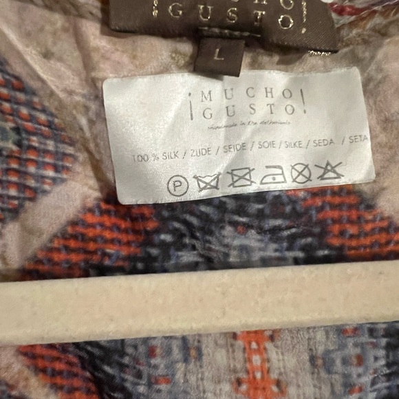 Luxury 100%silk Mucho Gusto Sleeveless Vest - Picture 2 of 9